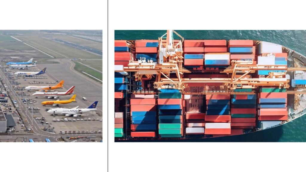 Cước biển tăng cuối năm, cước hàng không hạ nhiệt