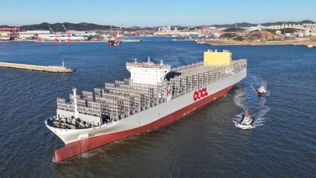 Doanh thu OOCL 2025 giảm mạnh vì giá cước xuống thấp