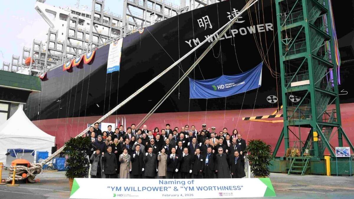 Yang Ming đặt tên hai tàu container LNG đầu tiên tại Hàn Quốc