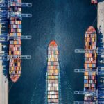 Tàu container tại cảng châu Âu, giá cước vận tải biển tuyến Á – Âu giảm do nhu cầu yếu và dư cung