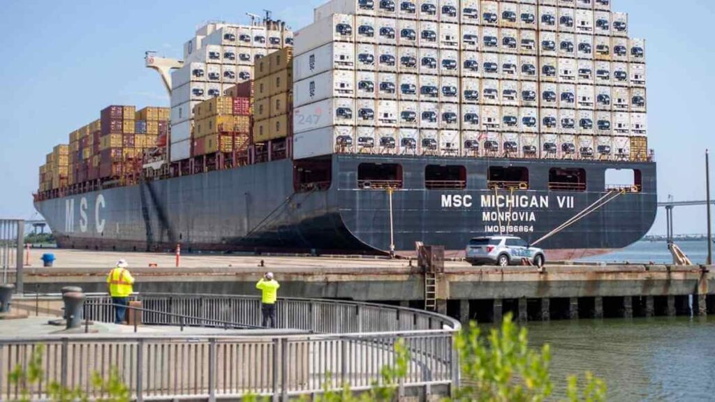 MSC Dàn Xếp Vụ Tàu Container Mất Kiểm Soát Tại Charleston