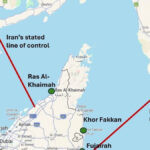 Bản đồ vùng kiểm soát mở rộng của Iran tại eo biển Hormuz giữa khủng hoảng an ninh hàng hải Trung Đông.