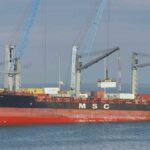Tàu container MSC Panaya neo đậu tại Bahrain trong vụ việc Iran tuyên bố nhắm mục tiêu tàu MSC