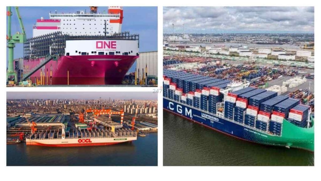 CMA CGM, OOCL và ONE đưa vào khai thác thế hệ tàu container mới