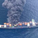 àu container xảy ra sự cố cháy trên biển