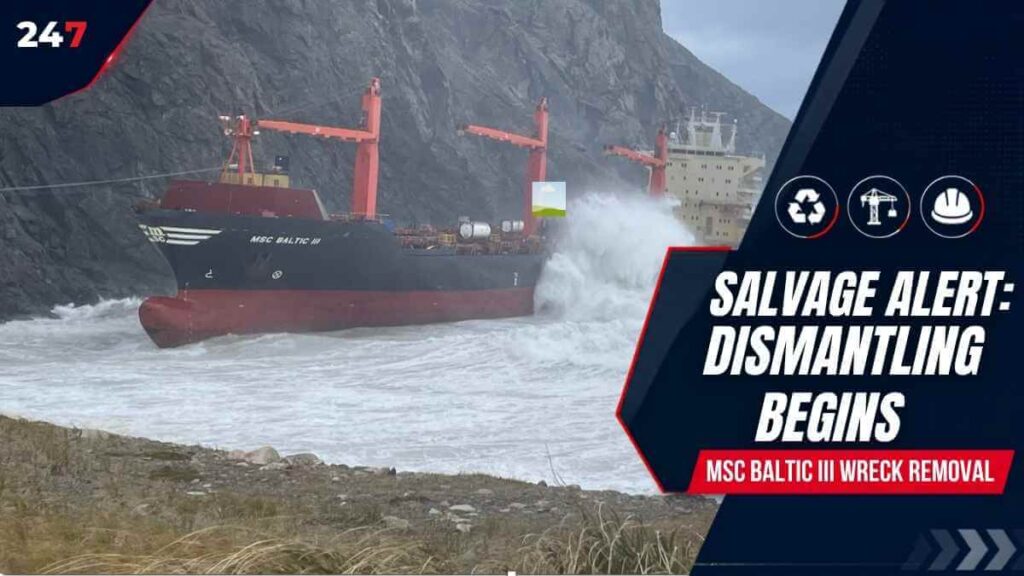 Canada bắt đầu tháo dỡ xác tàu MSC Baltic III